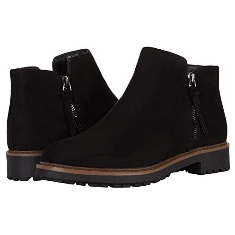 Esprit Women’s Paige Black Side Zip Ankle Booties Size 8.5M